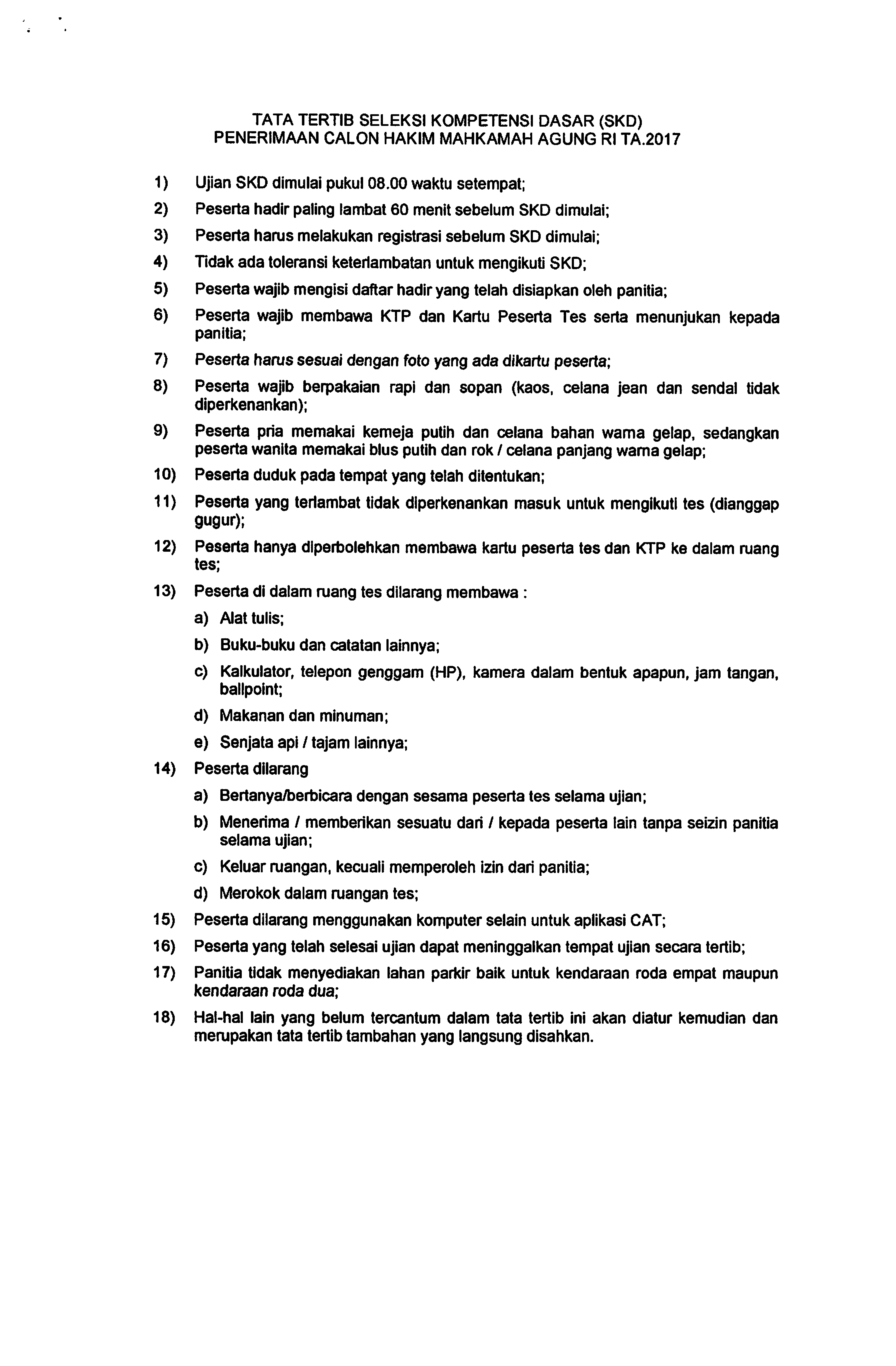 PENGUMUMAN CAKIM2017 002