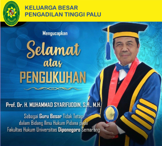 Pengukuhan M. Syarifuddin