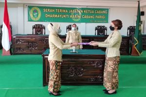 serah Terima ketua dyk cabang parigi
