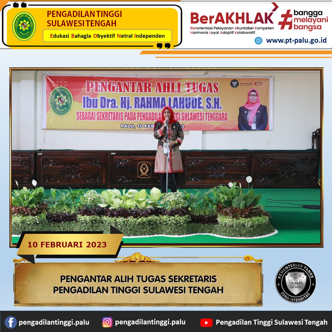PENGANTAR ALIH TUGAS SEKRETARIS