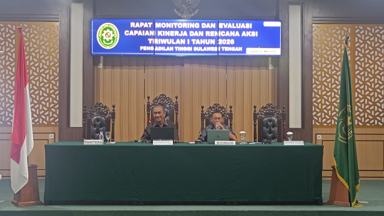 Monitoring dan Evaluasi Capaian Kinerja dan Rencana Aksi Triwulan I Tahun 2026...